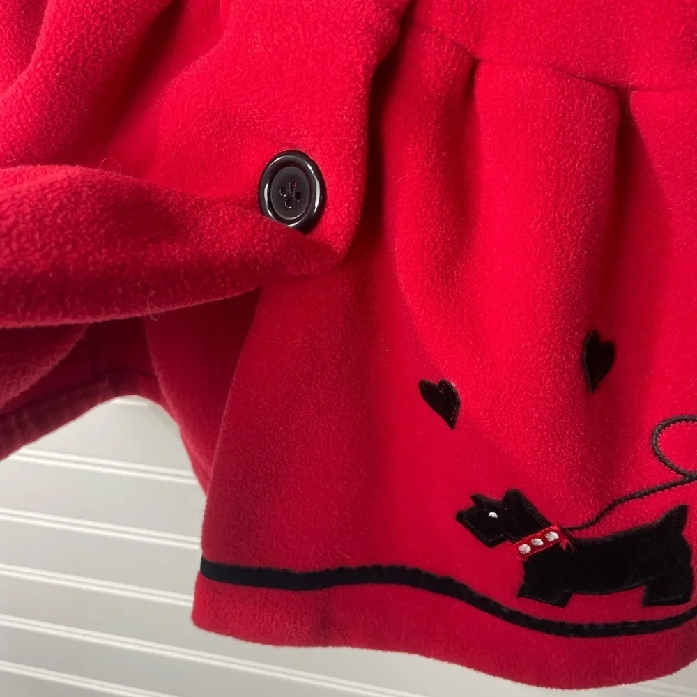 Goodlad Toddlers Red and Black Button Dress-Up Coat Size 24 Months
